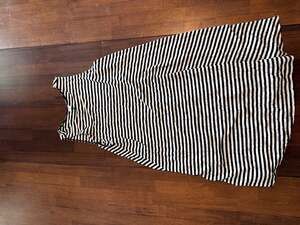 Old Navy Women's Black and White Striped Sleeveless Tank Dress XS